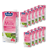 폴스 무지방 멸균우유, 1L, 24개