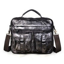 옛날전화기 빈티지 엔틱 인테리어 소품 레트로 유선 남성 품질 가죽 골동품 여행 비즈니스 서류 가방 13 &q, 09 은