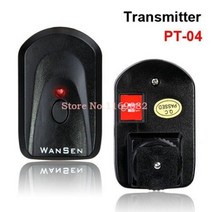 무선 동조기 카메라 촬영 조명 wansen pt-04gy pt-04 4 채널 라디오
