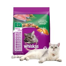 위스카스 고양이 건사료 참치, 3kg, 3개