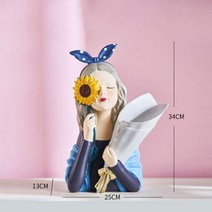다이소 꽃병 한보름화병 프리츠한센 이케바나 화병 26 가지 현대 소녀 수지 장식품 홈 거실 인형 공예 사무실 데스크탑 꽃꽂이 동상 장식, 14. 14