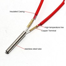 카트리지 히터 봉 카트리지 저항기 히터 엔드 몰드 가열 6 × 320mm-360mm AC110V/220V/380V 450W-540W 2, 01 110V_03 520W 6x345mm