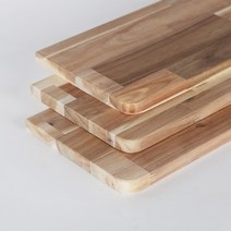 아카시아 원목 상판 200mm x 400mm, 2면라운딩