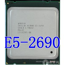 CPU 컴퓨터씨피유인텔 제온 프로세서 E5-2690 E5 2690 e5 8 코어 2.9G SROL0 C2 LGA2011 CPU 적절한 데스크