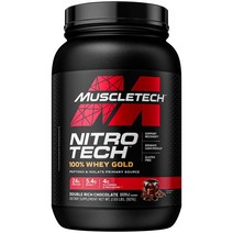 MuscleTech Performance Series Nitro Tech 100% Whey Gold 더블 리치 초콜릿 921g(2.03lbs), 2.03파운드