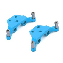 금속 충격 흡수기 스티어링 컵 CVD 스윙 암 업그레이드 슈트 Wltoys P929 K979 1/28 RC Car Sare Parts, 09 Blue shock mount