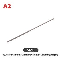 라운드 304 스테인레스 스틸 모세관 튜브 파이프 250mm 중공 원형 튜브 외경 3456810mm ID 23568mm, 02 2