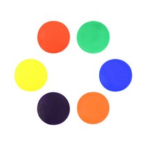 플레이잭 컬러 원형 마커 (6개입)/스포츠마커/라운드마커
