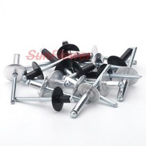 20-40pcs 알루미늄 대형 플랜지 팝 오픈 중공 블라인드 리벳 캡 리프 볼트 스포이드 셀프 플러그 장식 풀, 02 8mm_05 30Pcs (M4 Black)