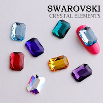 오스트리아 크리스탈 2602 큰사이즈 팔각 평면 직사각스톤, 1개, 스칼렛 14mm