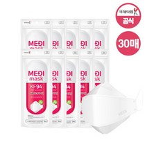 국제약품 [국제약품] 메디마스크 KF94 대형 30매 (1매입x30개), 단품없음