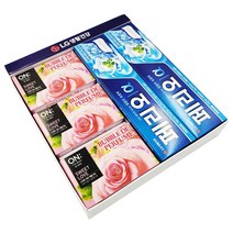 LG생활건강 페리오치약 향수비누 선물세트 (선물봉투 포함 치약세트 비누세트, 선물봉투포함