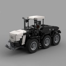 소형트렉터 Moc83784 Finter 3 축 6 휠 트랙터 장난감 모델 스플라이싱 빌딩 블록 벽돌 어린이용 선물 774pcs, 2.Black  building block
