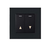 전동커튼 안방 거실 레일 자동 겨울 전기 커튼 스위치 패널 유형 86 위/아래 자동 리셋 셔터 AC110-250V