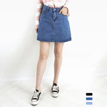 미니 데님 스커트