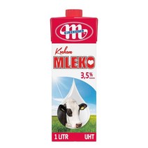 [ 멸균우유1L ] 믈레코비타 멸균우유1L X 10팩 / 수입우유/ 폴란드우유/, 20팩, 1L
