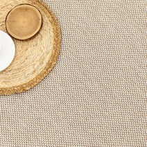 베이직 평직 단모 러그 100x150 사이잘룩 라탄 식탁 사계절 거실 카페트