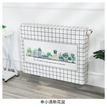 라디에이터 커버 가림 막 가정용 욕실 화장실 공중 난방기 전기 히터 사무실 온풍기, 화이트 화분