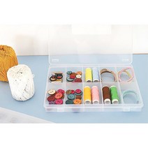 낚시용품 장난감 영상팀 USB 칸칸정리함 마스킹테입용 부품함 매장용 화장대용 압정용, 6칸