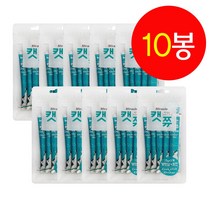 국내산 고양이 프리미엄 간식 미라클 캣쮸 파우치간식 13g×5p 6종 10개입, 게맛살+치킨