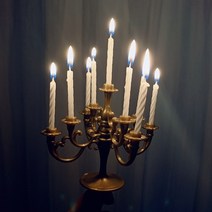 샹들리에 초 생일양초 chandelier candle, 05_실버