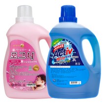 (1+1)크로바 엑티브겔 세탁세제 3L + 포그니 섬유유연제 3L