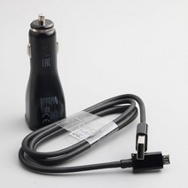삼성 호환 자동차 충전기 듀얼 USB 적응 형 고속 어댑터 갤럭시 S6 용 마이크로 케이블 S7 가장자리 참고 4 5 J3 J4 J6 J5 A3 A5 A7 A10, 02 Black, [03] Add 1M Micro USB