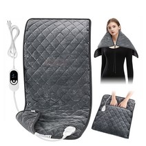 AKRUA 온열담요 발열 담요 그래핀 발열 똑딱이 무릎담요 온열 매트 전기 온열 무릎 담요, 그레이
