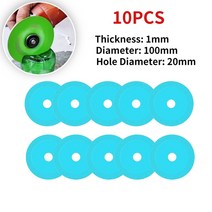 세라믹도마 100mm 다이아몬드 디스크 톱날 세라믹 및 일반 유리 타일 옥 대리석 연마 커팅 블레이드 날카로운 브레이징 그라인딩 5/10 개, [06] 10pcs 100mm Blue