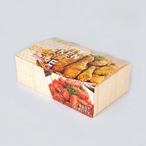 [DP] S-BEST 치킨박스 기성 삼면 (소) 일회용 배달 포장 상자 1박스 200개, [DP] S-BEST기성치킨삼면박스 소 1박스