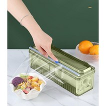 고급형 부착식 랩커터기 안전한 랩컷팅 주방용 랩커팅 케이스, 화이트(반투명)