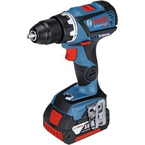 전동 드릴 드라이버 Bosch Professional 보쉬 18V 무선 5.0Ah 배터리 2 개 · 충전기 운반 케이스 포함 GSR18V-60C, 5.0Ah 배터리 2개 + 충전기