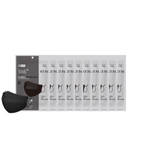 TAS 마스크 컬러에디션 KF94 새부리형 대형 성인용, 5개입, 10매, 블랙