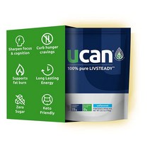 UCAN Keto 에너지 파우더 - 무설탕 운동 전 분말 SuperStarch 포함 남성 및 여성용 - GMO 프리 비건 글루텐 프리 - 무향 - 30회 분량, Unflavored