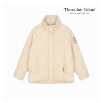 [써스데이아일랜드] [Thursday Island] 여성 소매 자수 덕다운 점퍼(T209A