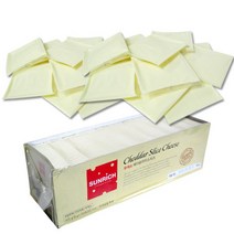썬리취 무색소 체다 슬라이스 치즈 100매입, 18g, 100매