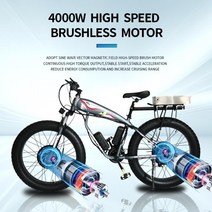 전기 자전거 전기자전거 통학 운동 출퇴근, 02=4000W48V32AH