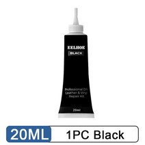 가죽소파 가죽 시트 셀프복원가죽 수리 젤 20ML 다채로운 자동차 스크래치 균열 홈 & 카시트 보완 리, 03 1PC Black