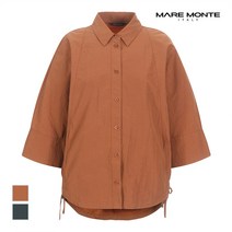 [마레몬떼] 7부 루즈핏 카라블라우스_M208MBL71P0