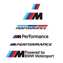 BMW M 차량용 데칼 스티커 베이직 버젼, E타입 검은색, 30cm