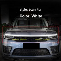 아크릴엠비언트 자동차 LED 램프 안개등 DRL 12V 랜드로버 레인지 로버 스포츠 2005-2023 스캔 시작 범용, 03 180cm, 04 White