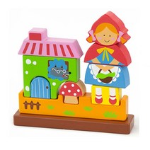 자석입체블럭-빨간모자 블럭쌓기 자석놀이 원목블럭 자석교구/자석놀이/유아블록/창의블록/자석장난감/자석퍼즐/블럭장난감/원목자석블럭/아기블럭