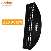 소프트박스 사진 촬영 조명 호환 Godox직사각형 스트립 허니콤 그리드 소프트 박스 22x90cm 30x120cm 35x160cm 보웬스 프로포토 엘린크롬 마운트 스튜디오 플래시, 11.for Elinchrom Mount - FW22X, 1개
