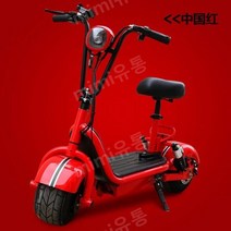 전기자전거 소형 스카닉 스포츠형 전동 팻바이크, 20A/70km 레드 탈착식 배터리