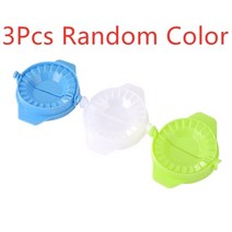 만두틀 1/3Pcs DIY 플라스틱 만두 금형 Jiaozi 메이커 반죽 프레스 고기 파이 모양 커터 베이킹 도구, 04 random 3pcs