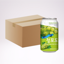 일화 청포도에이드 대용량 업소용 캔음료 사무실음료 350ml 24개, 음료수 24개세트