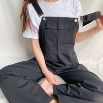 여자 와이드 멜빵 슬랙스 바지 청바지 귀로미
