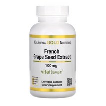 CGN 포도씨추출물 폴리페놀 고약사 120캡슐 4개월분 2개, 100mg