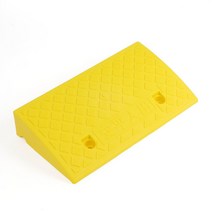 썸띵 문턱 진입판 계단 경사판 진입로 경사대 발판, 1개, 옐로우 50x27x9cm