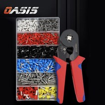 펜홀단자 핀터미널 페놀단자 1200pcs 단자 압착기 압착슬리브 연결 전선압착툴, 4각 펜홀 압착기(단자 미포함)